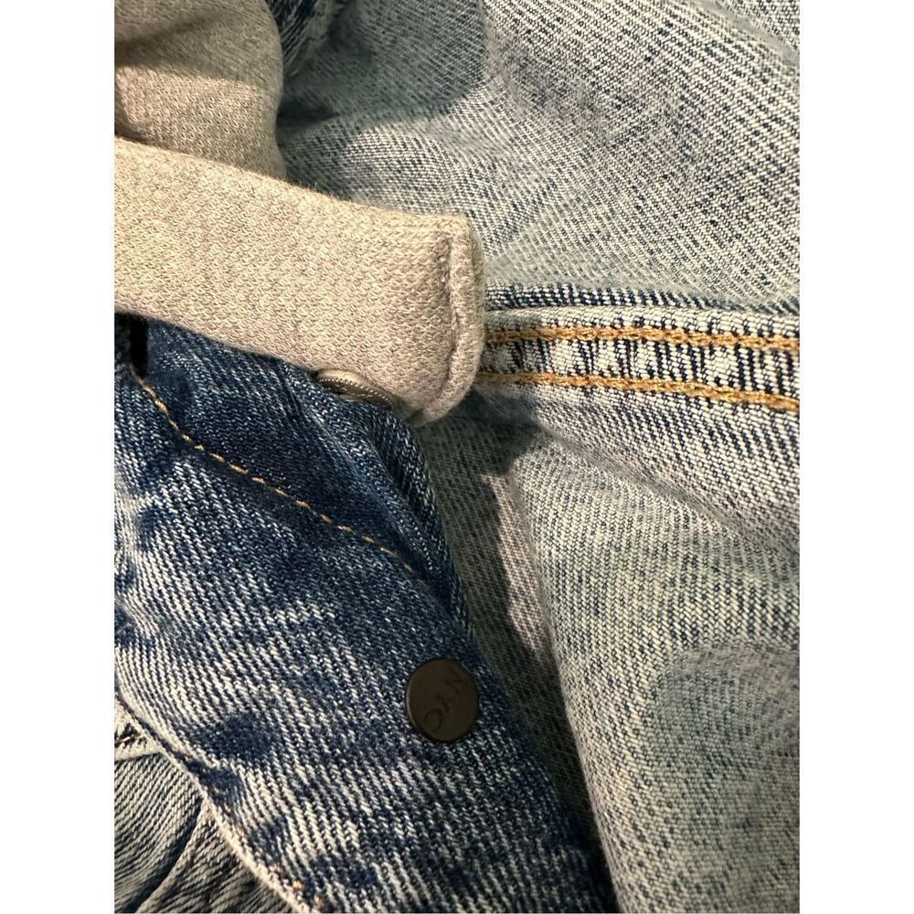 Blank NYC Denim Jacket with Removable Hood Size L - Picture 5 of 6